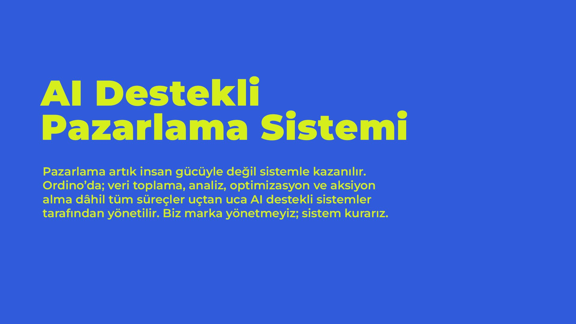 AI Destekli Pazarlama Sistemi